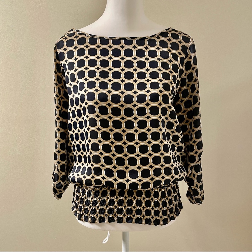 Michael Kors Silky Chain Print Blouse